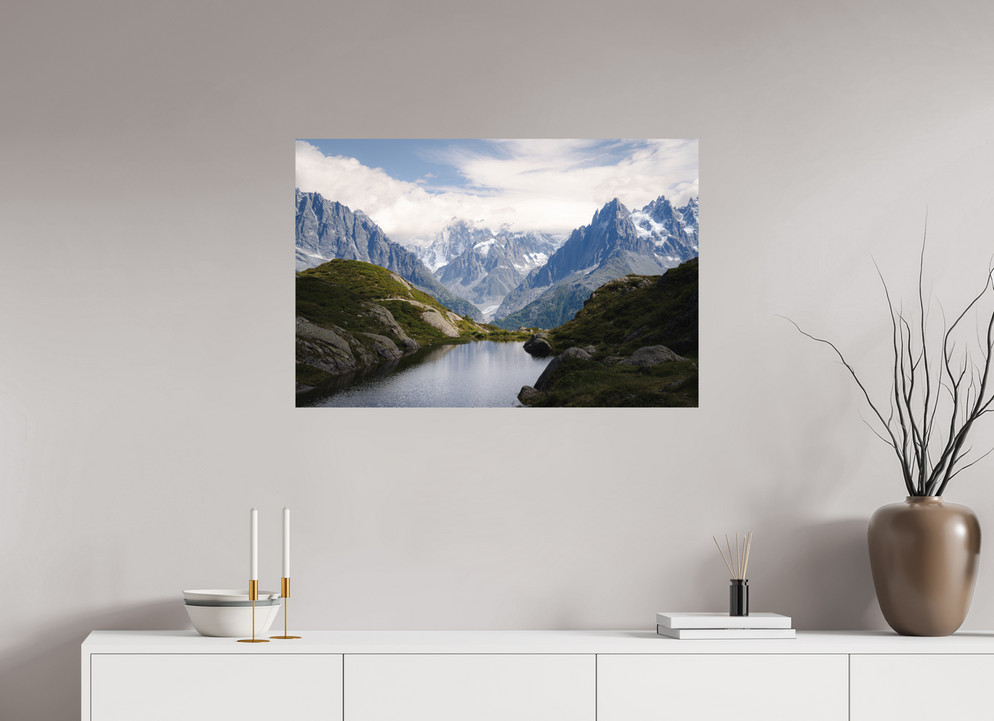 90 x 60 cm, Photo Print On Fuji Crystal DP II Mer de Glace