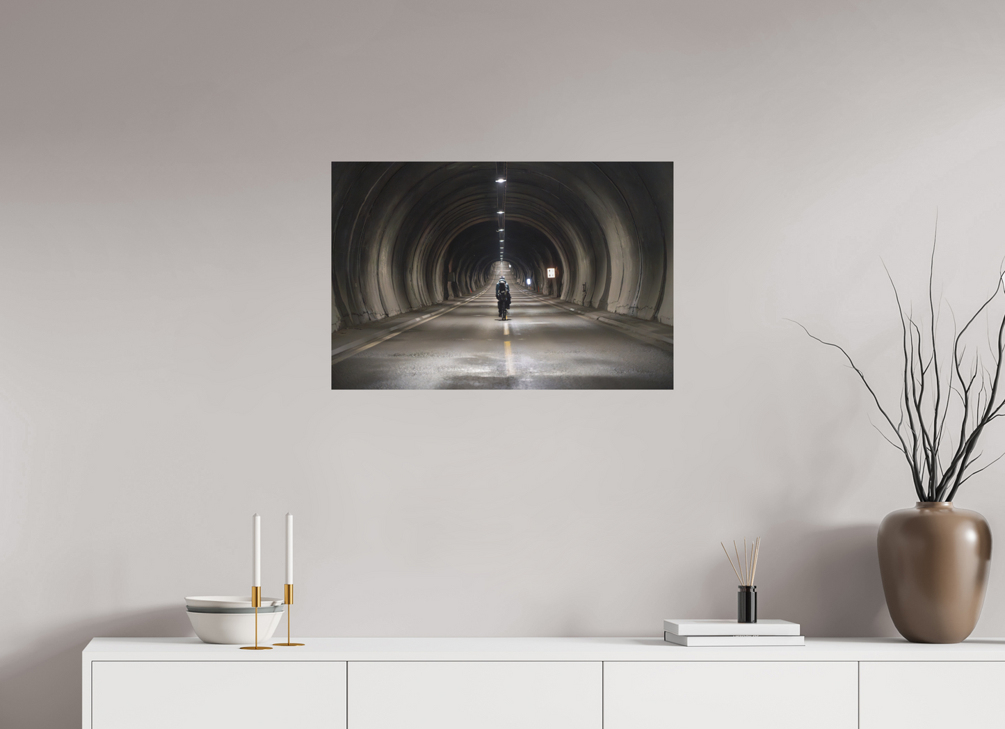 75 x 50 cm, Direct Printing On Aluminum Dibond Nordkapptunnelen