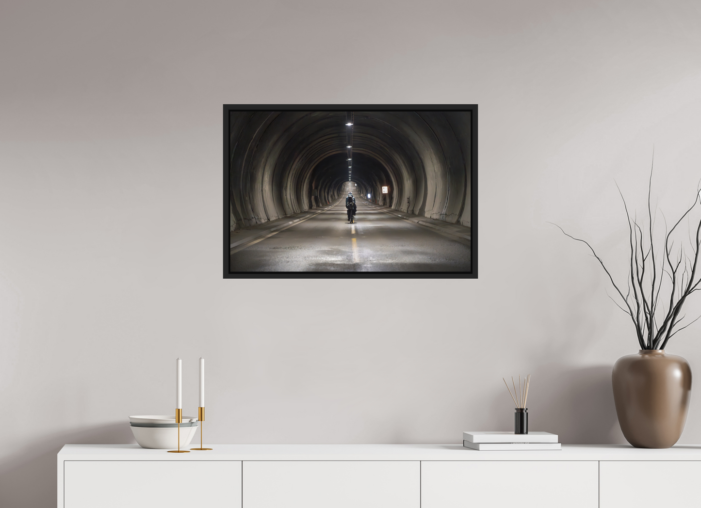 75 x 50 cm, Caisse Américaine Noir Mat Nordkapptunnelen