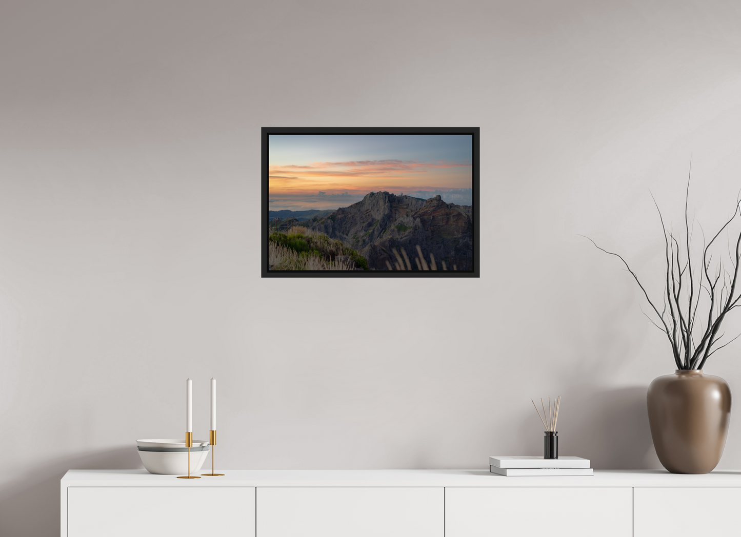 60 x 40 cm, Caisse Américaine Noir Mat Pico do Arieiro