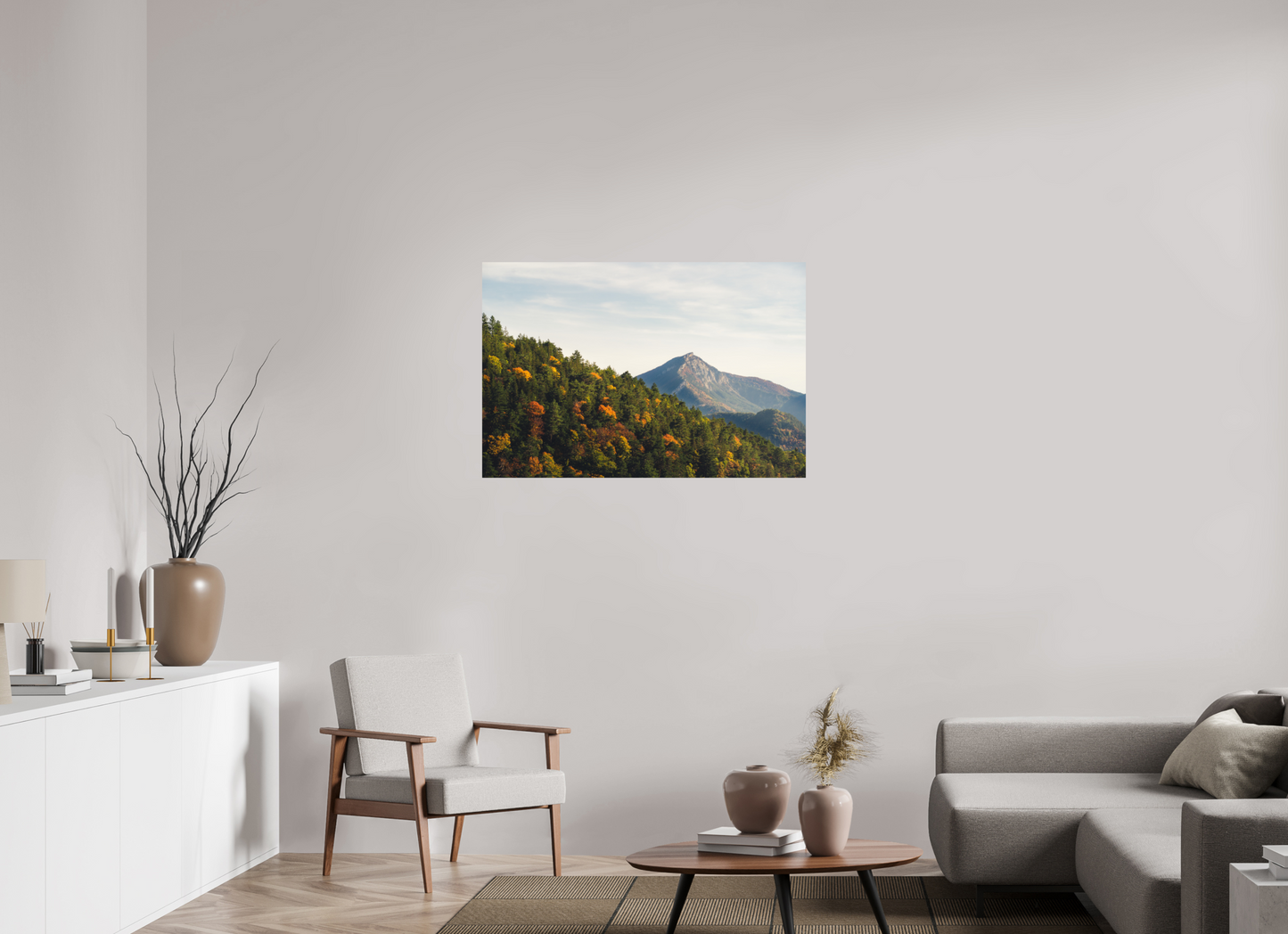 105 x 70 cm, Photo Print On Fuji Crystal DP II Le Diois en Automne