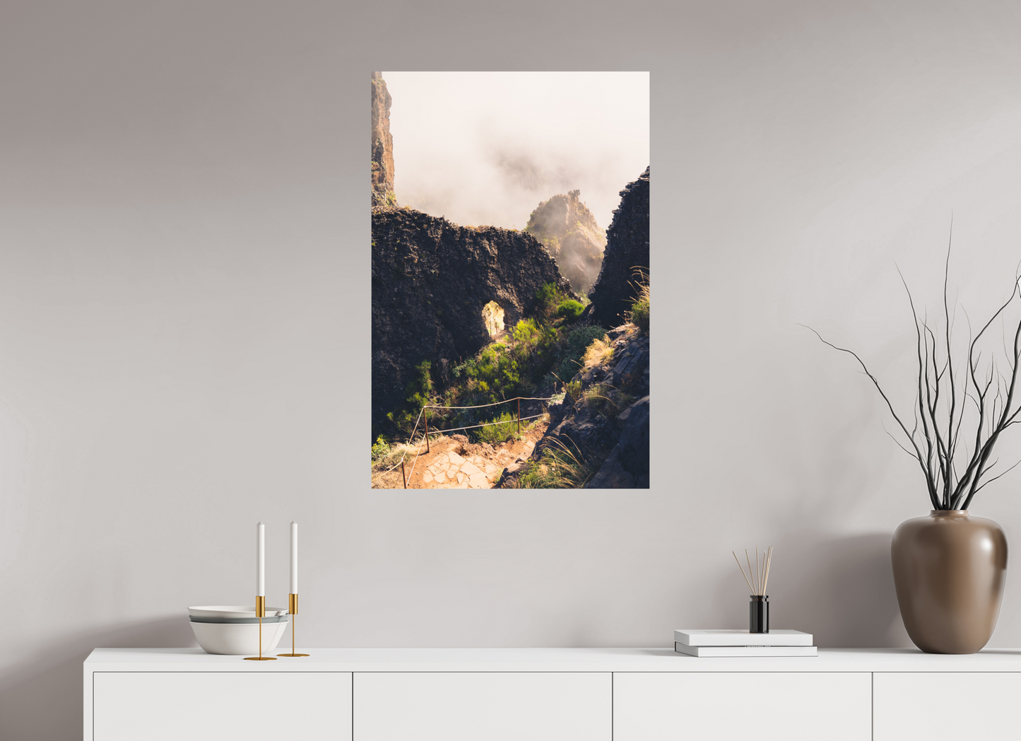60 x 90 cm, Direct Printing On Aluminum Dibond Vereda do Pico Ruivo