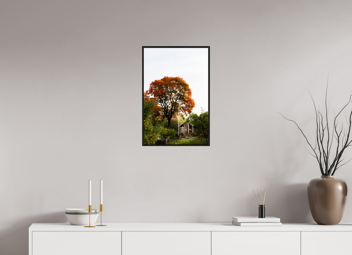 40 x 60 cm, Wooden Frame Black Oak Acrylic Glass Tantolunden Parc III