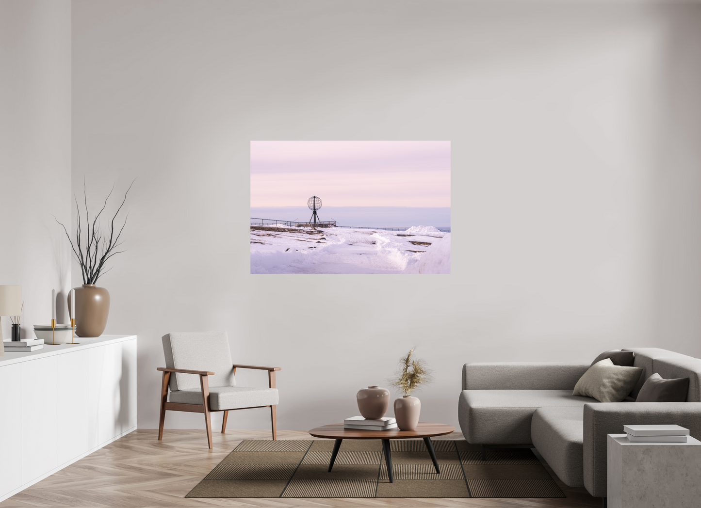 150 x 100 cm, Direct Printing On Aluminum Dibond Nordkapp