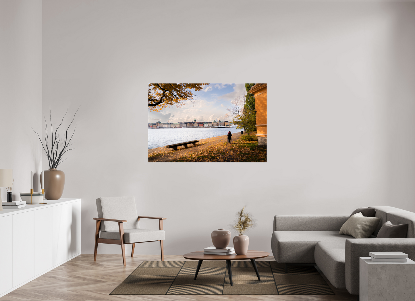 150 x 100 cm, Photo Print Under Acrylic Glass Stockholm Islands
