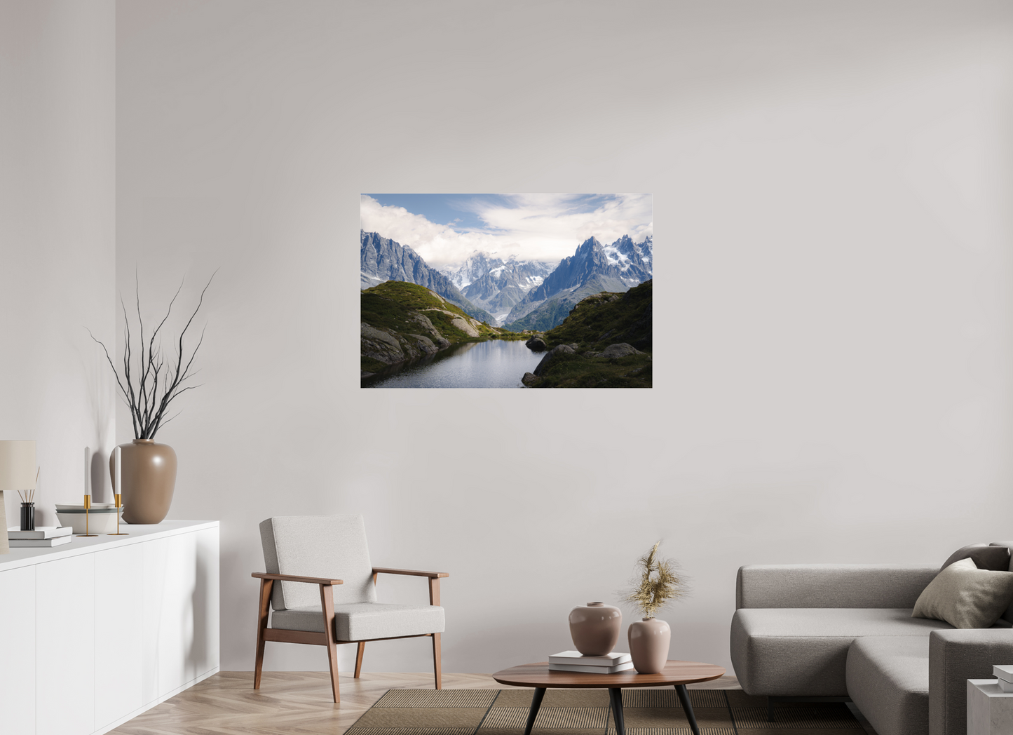 120 x 80 cm, Photo Print Under Acrylic Glass Mer de Glace