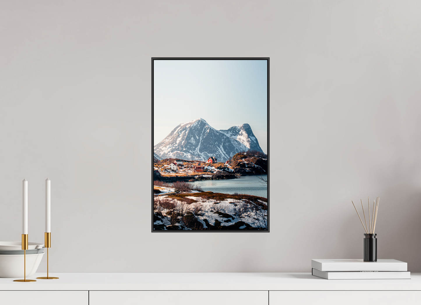 30 x 45 cm, Frame Aluminum Black Acrylic Glass Senja III
