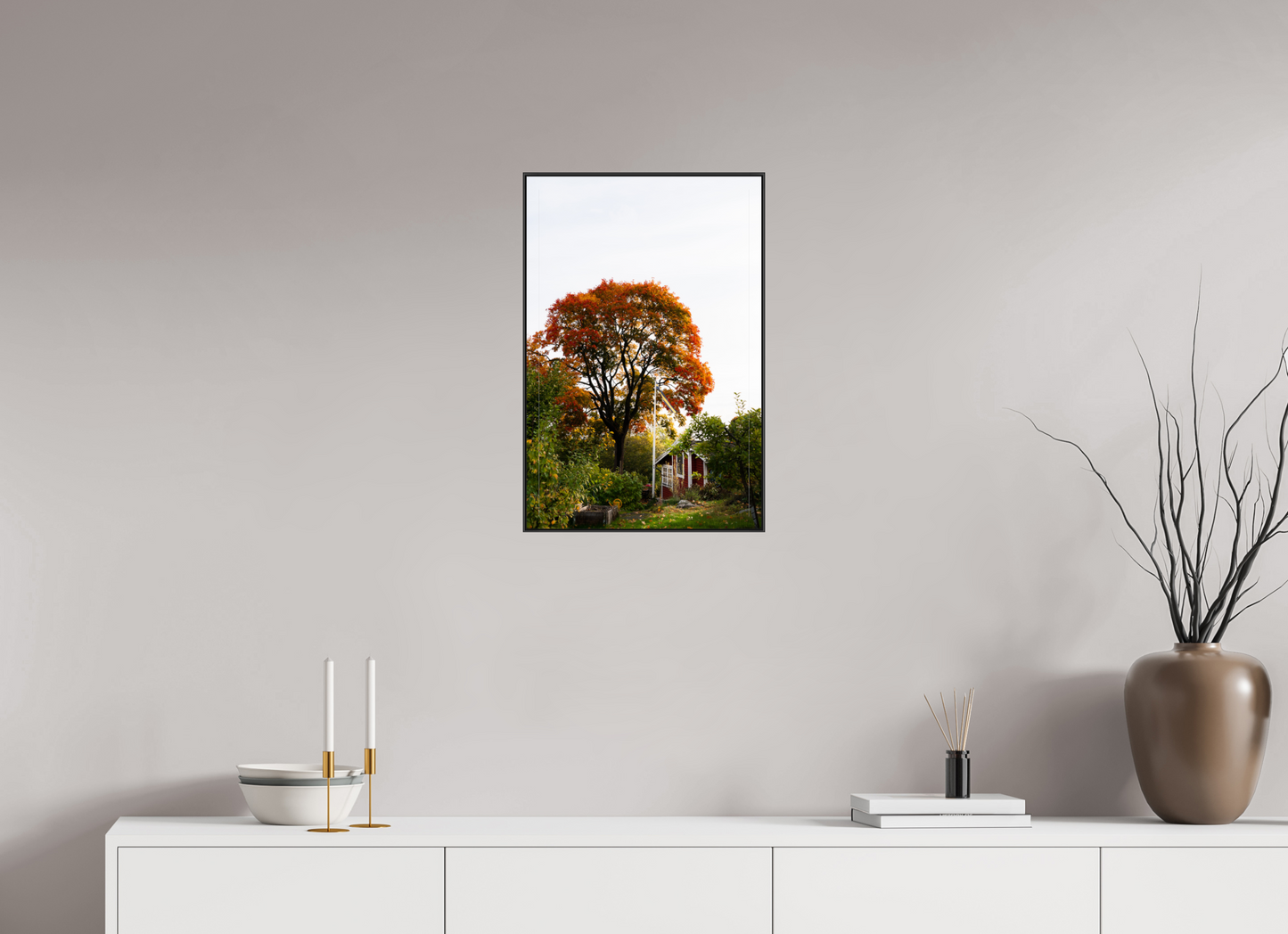 40 x 60 cm, Frame Aluminum Black Acrylic Glass Tantolunden Parc III