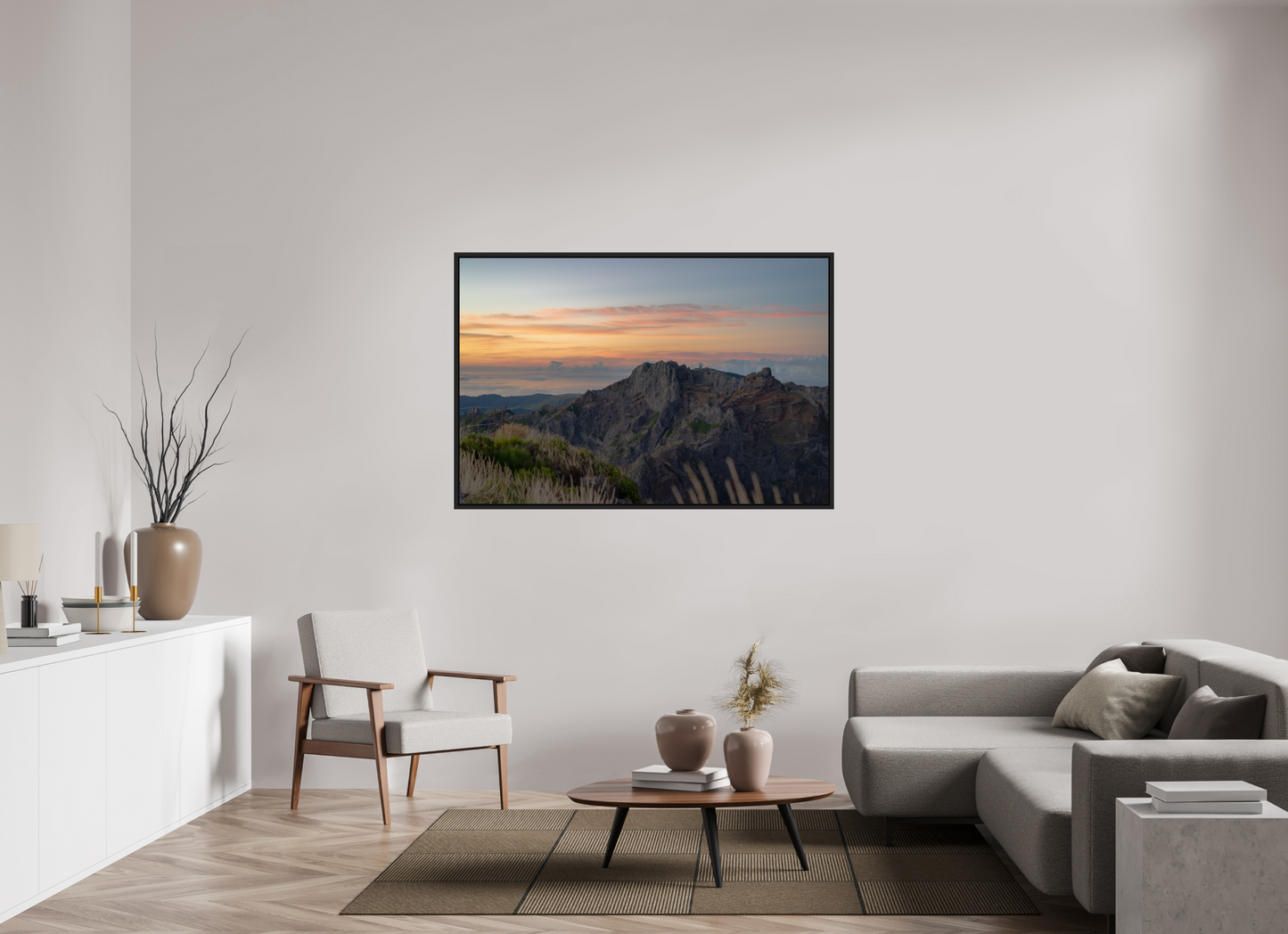 150 x 100 cm, Caisse Américaine Noir Mat Pico do Arieiro