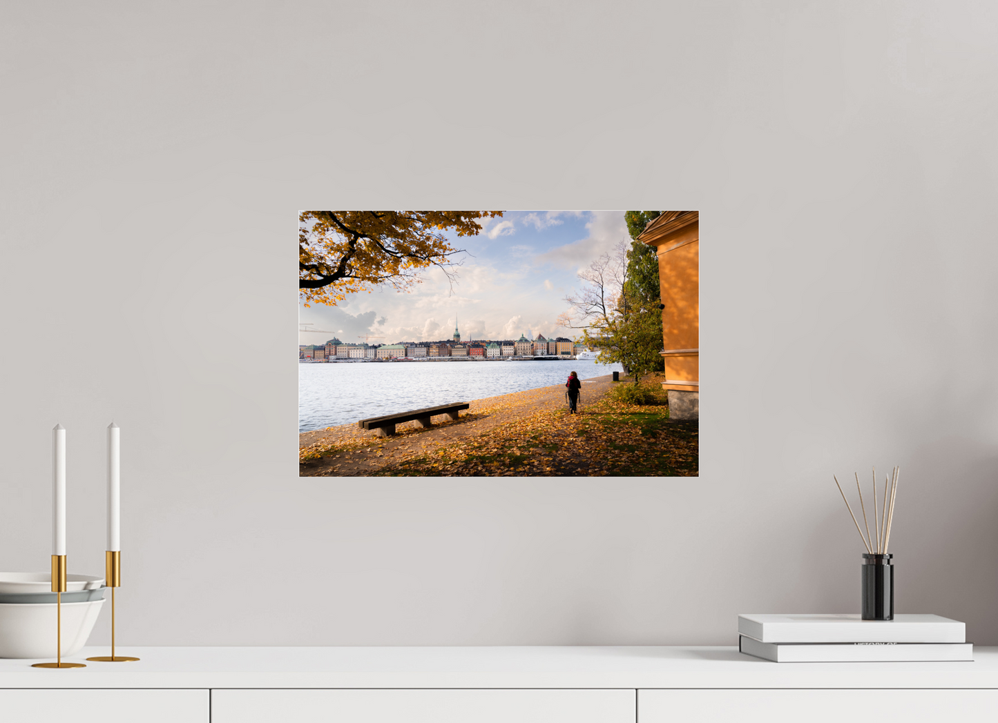 45 x 30 cm, Photo Print Under Acrylic Glass Stockholm Islands
