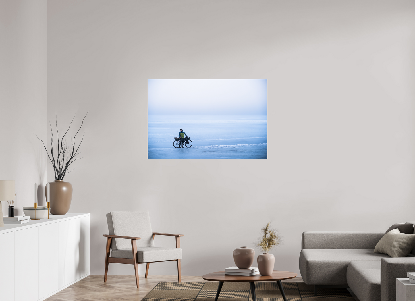120 x 80 cm, Photo Print Under Acrylic Glass Une page blanche