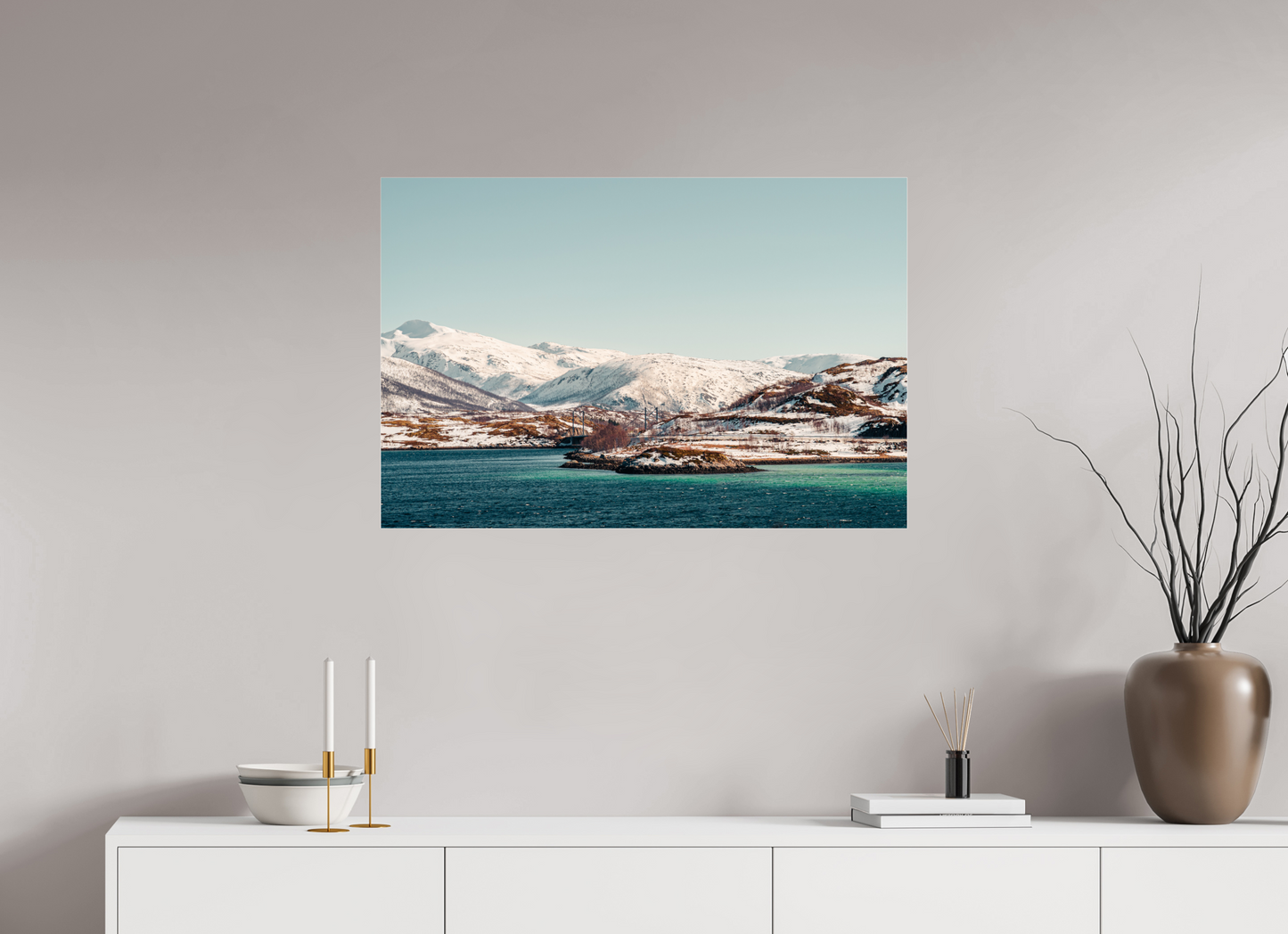 90 x 60 cm, Photo Print Under Acrylic Glass Senja II