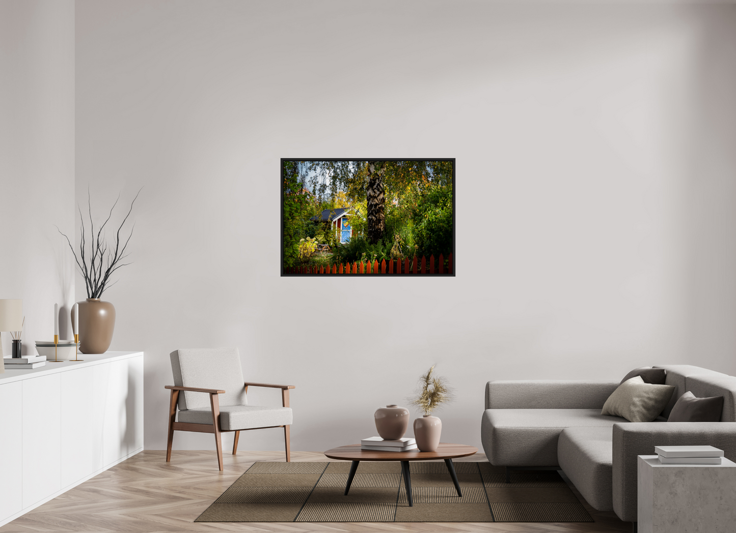 120 x 80 cm, Caisse Américaine Noir Mat Tantolunden Parc