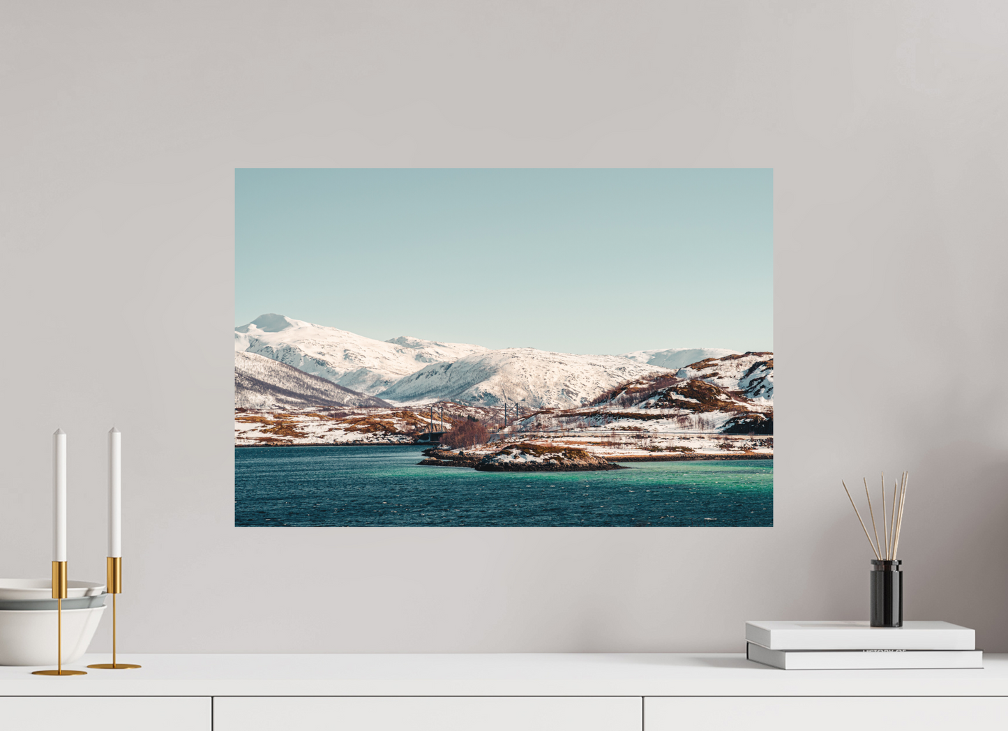 60 x 40 cm, Direct Printing On Aluminum Dibond Senja II
