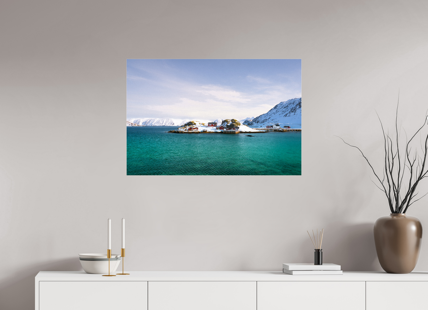 90 x 60 cm, Photo Print Under Acrylic Glass Le bout du monde