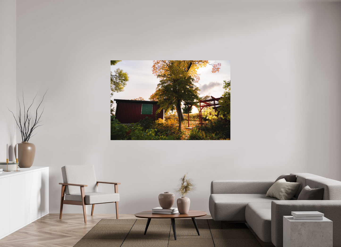 180 x 120 cm, Direct Printing On Aluminum Dibond Tantolunden parc II