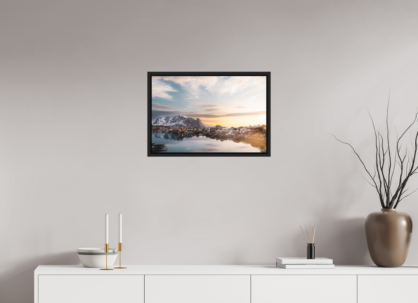 60 x 40 cm, Caisse Américaine Noir Mat Reine III