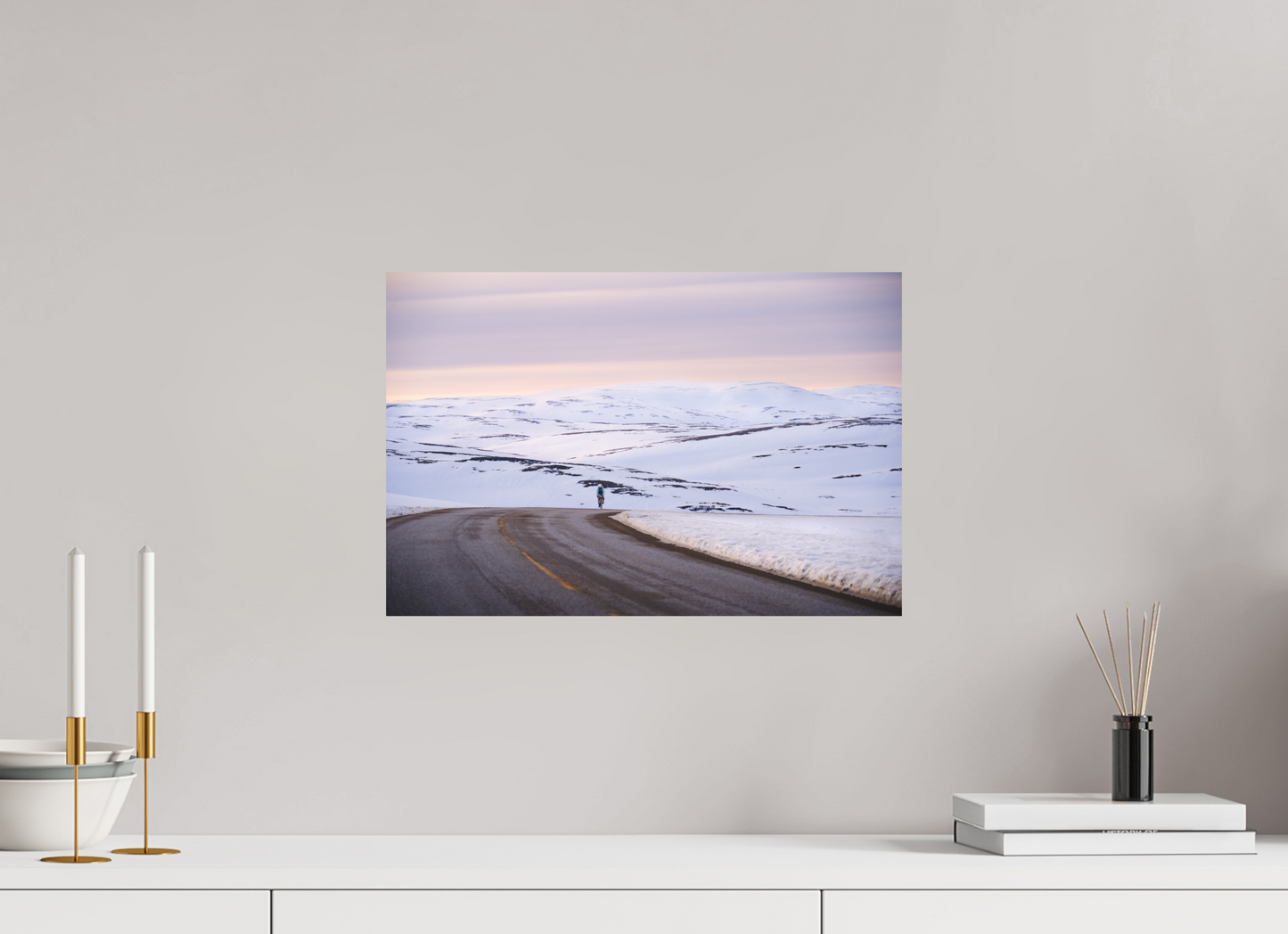 45 x 30 cm, Direct Printing On Aluminum Dibond Sur le chemin du retour 2