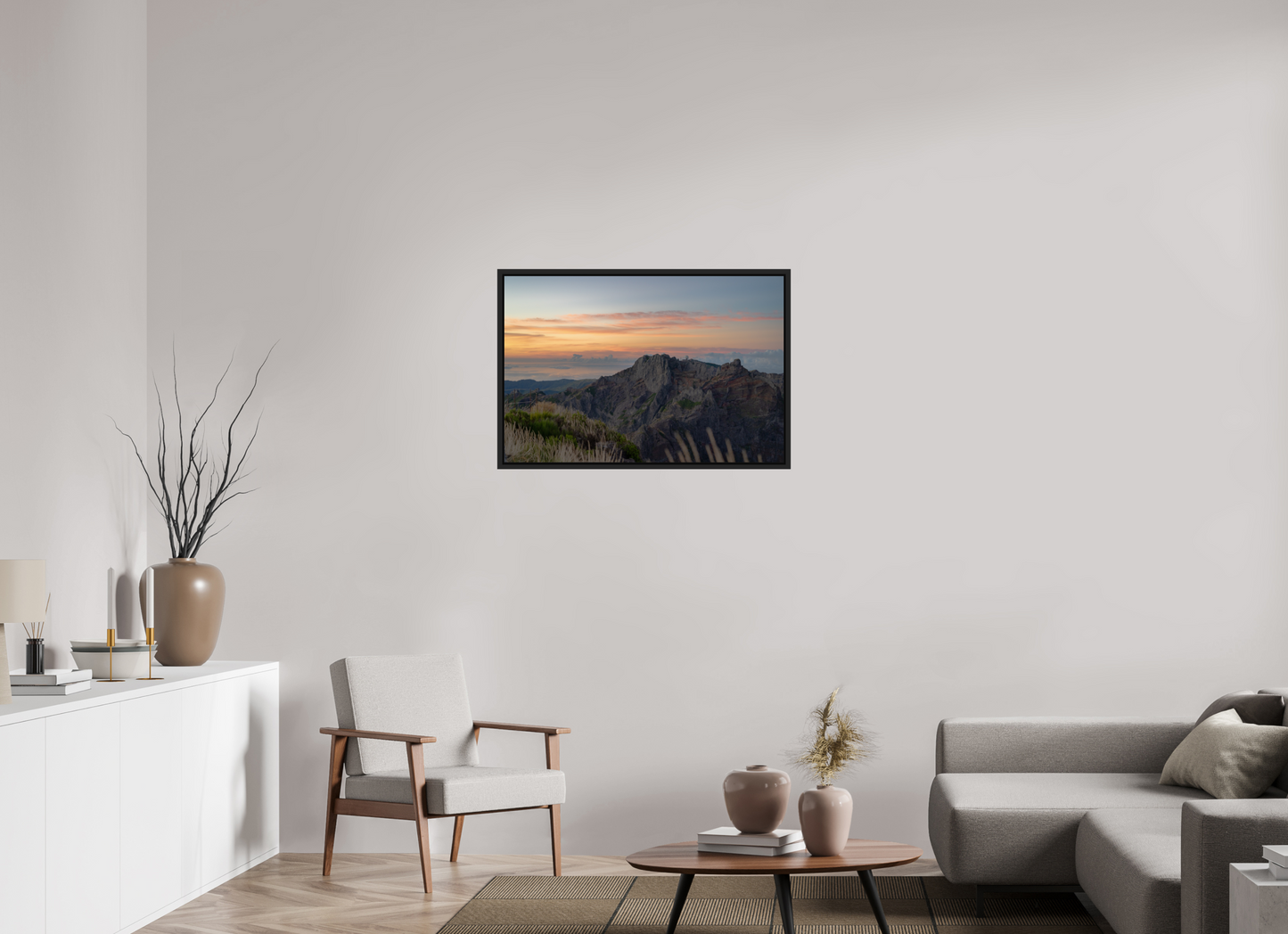 90 x 60 cm, Caisse Américaine Noir Mat Pico do Arieiro