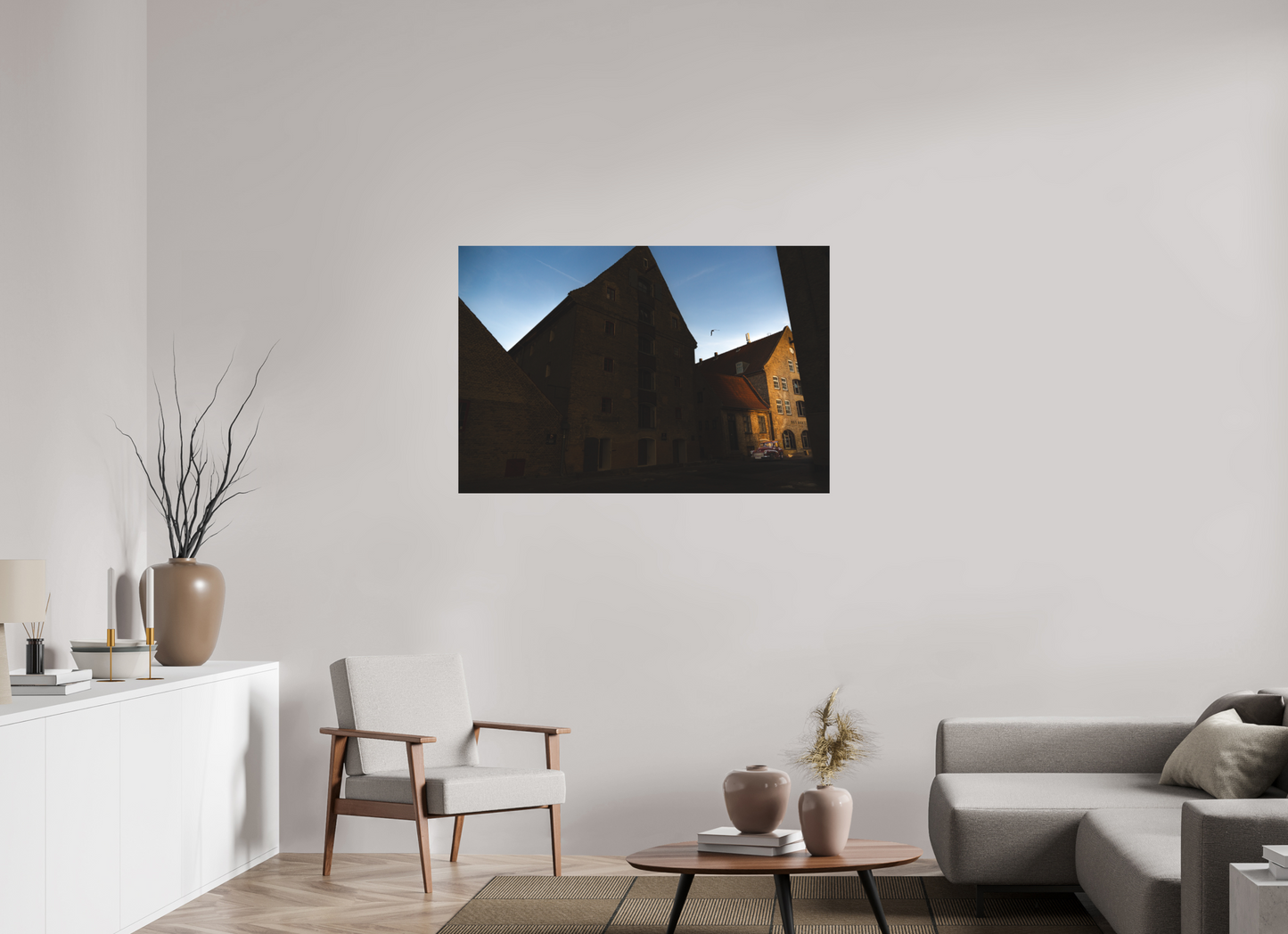 120 x 80 cm, Direct Printing On Aluminum Dibond Quartier des Ambassades