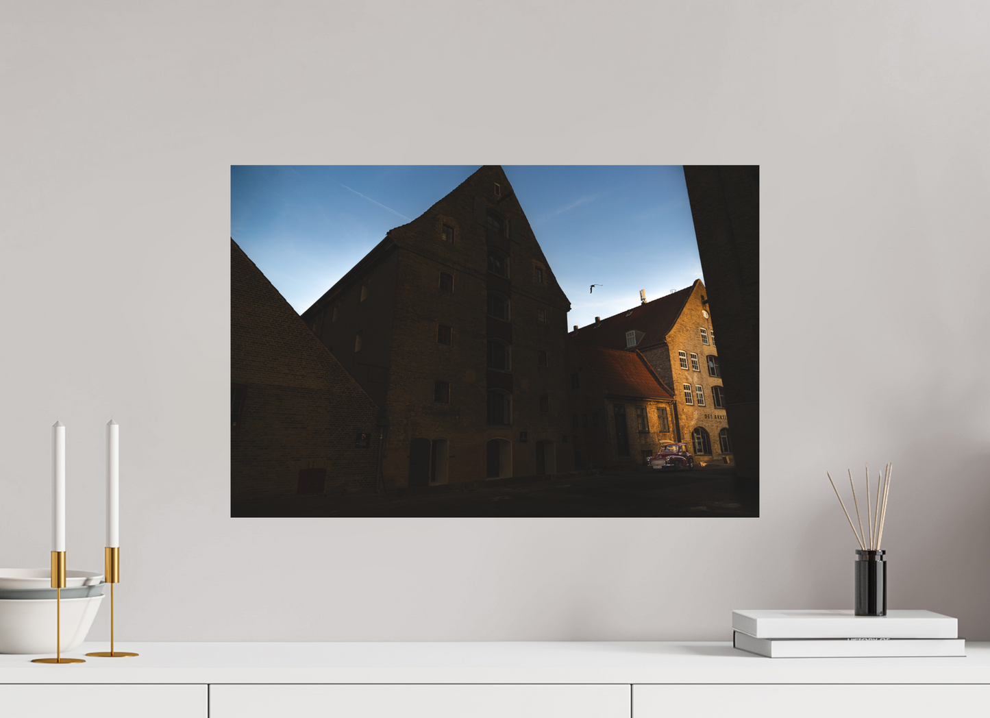 60 x 40 cm, Direct Printing On Aluminum Dibond Quartier des Ambassades