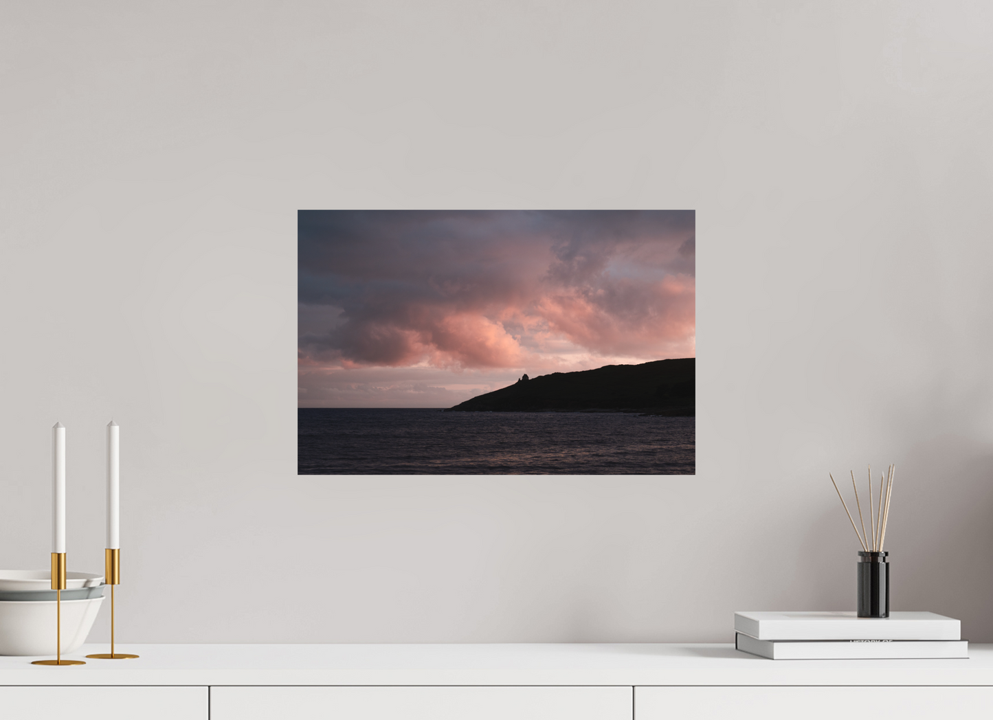 45 x 30 cm, Direct Printing On Aluminum Dibond Primelin au crépuscule