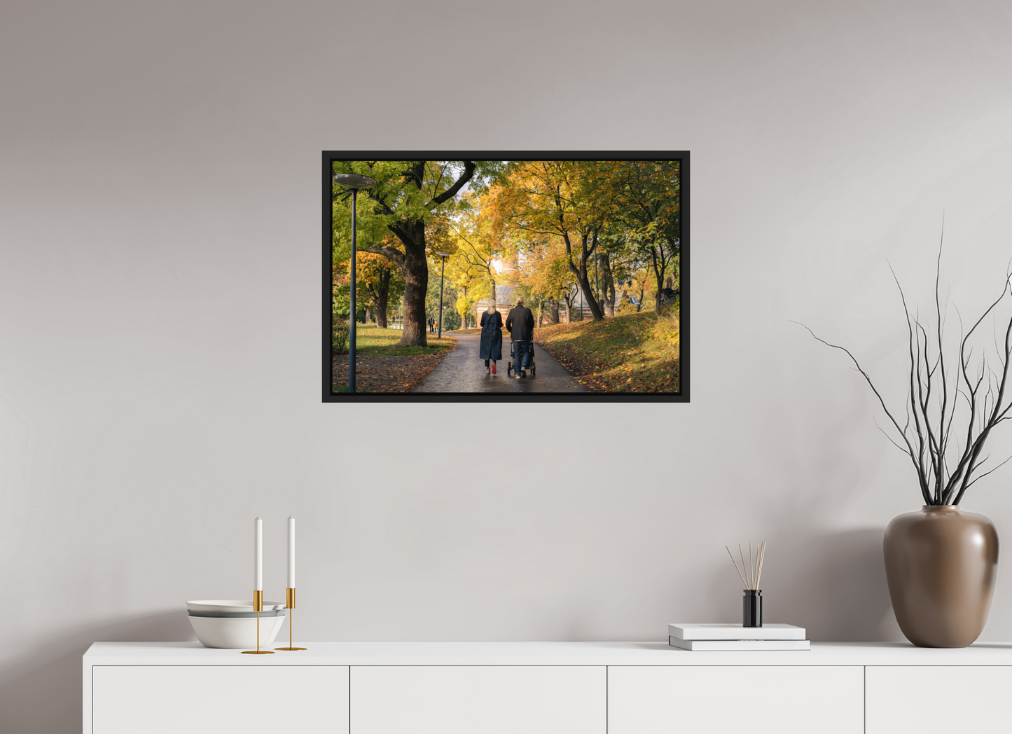 75 x 50 cm, Caisse Américaine Noir Mat Stockholm couple