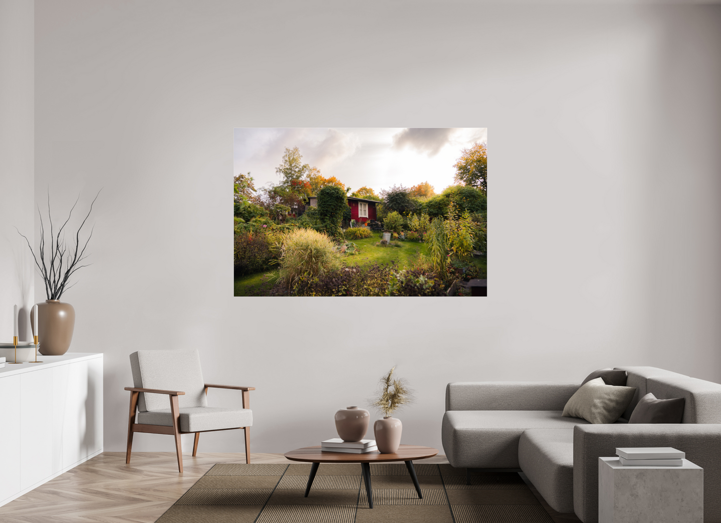 180 x 120 cm, Photo Print Under Acrylic Glass Cinnamon Fall