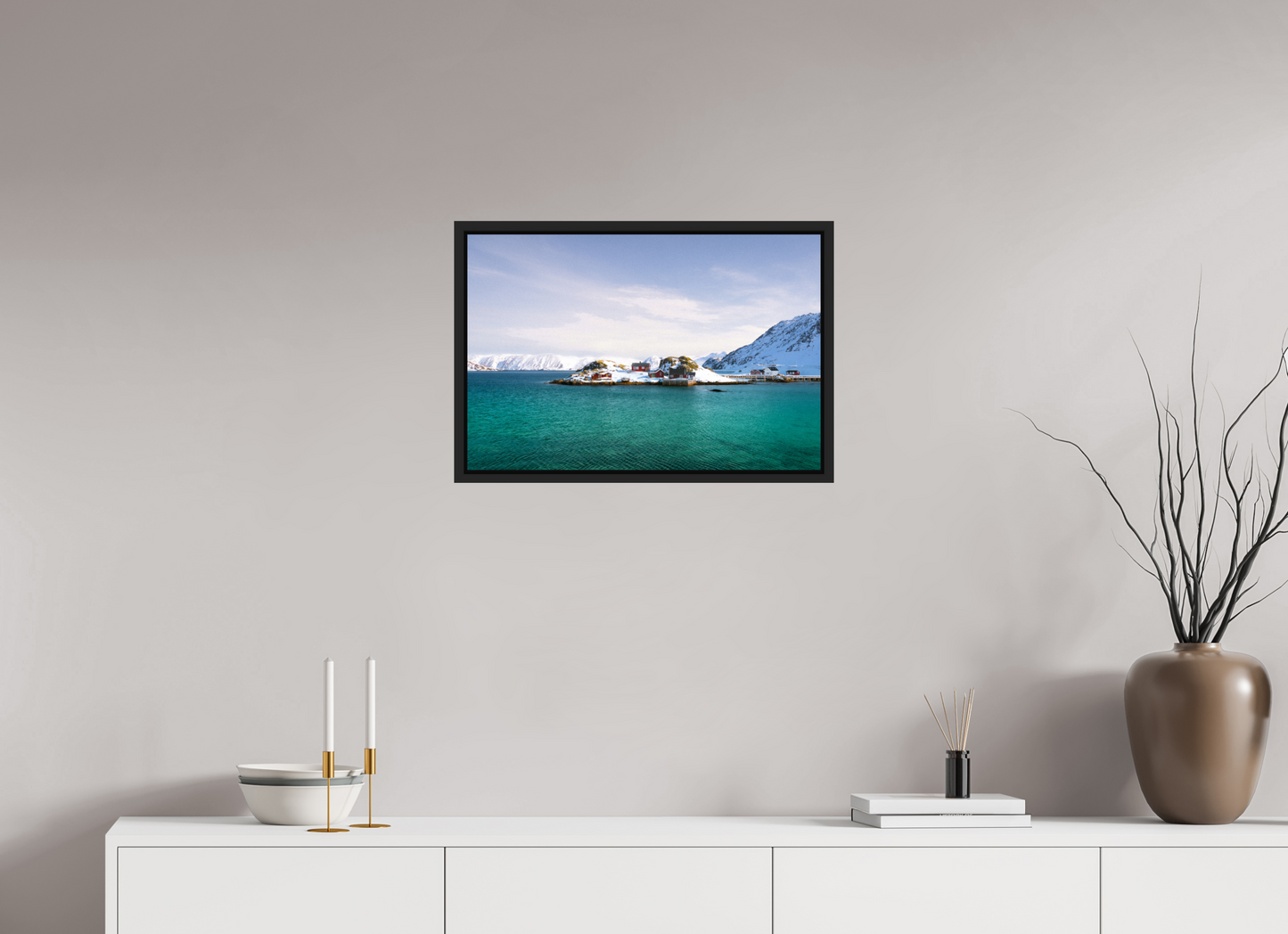 60 x 40 cm, Caisse Américaine Noir Mat Le bout du monde