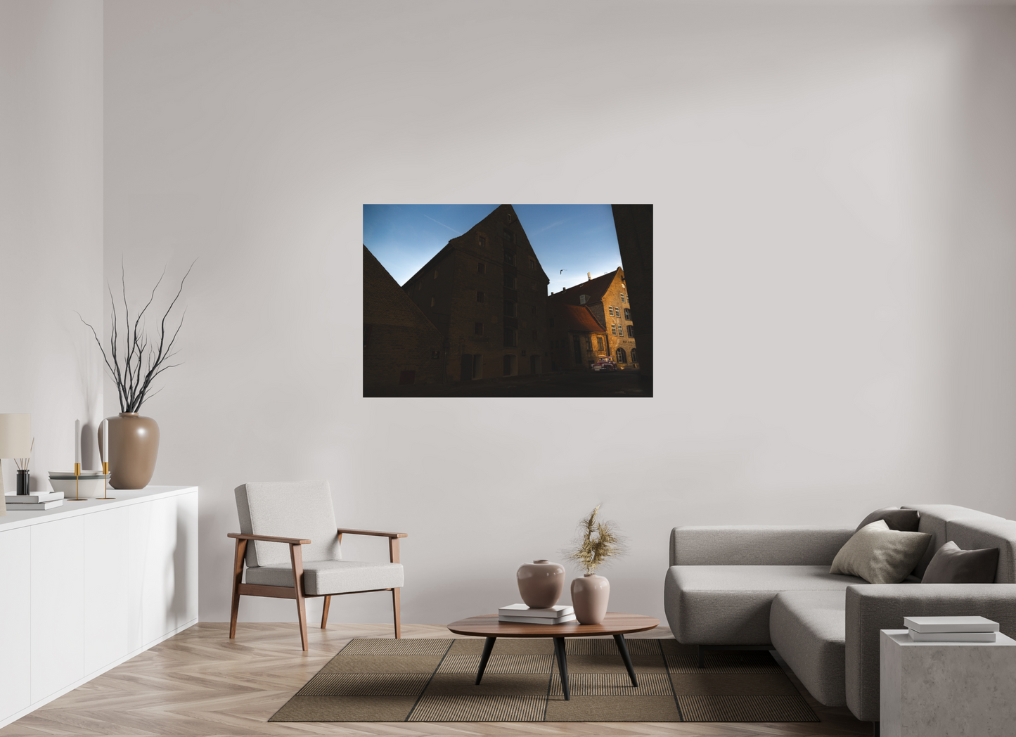 150 x 100 cm, Direct Printing On Aluminum Dibond Quartier des Ambassades