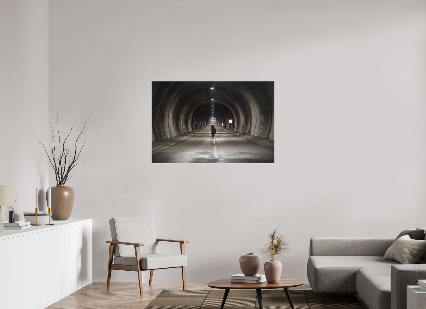120 x 80 cm, Photo Print Under Acrylic Glass Nordkapptunnelen