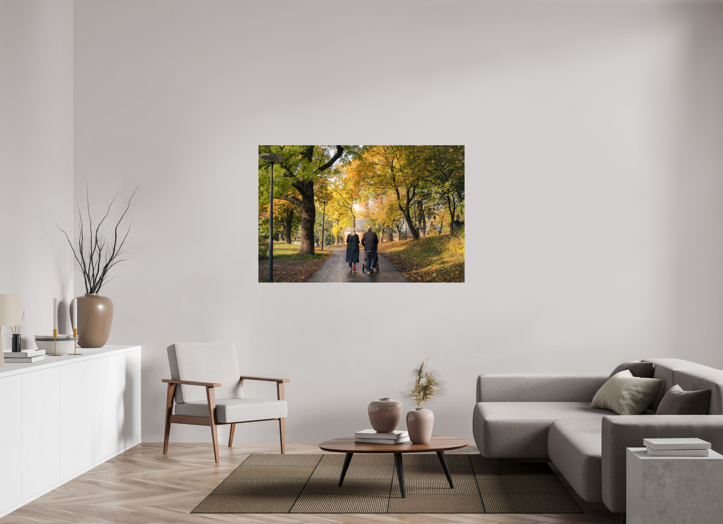 150 x 100 cm, Photo Print Under Acrylic Glass Stockholm couple