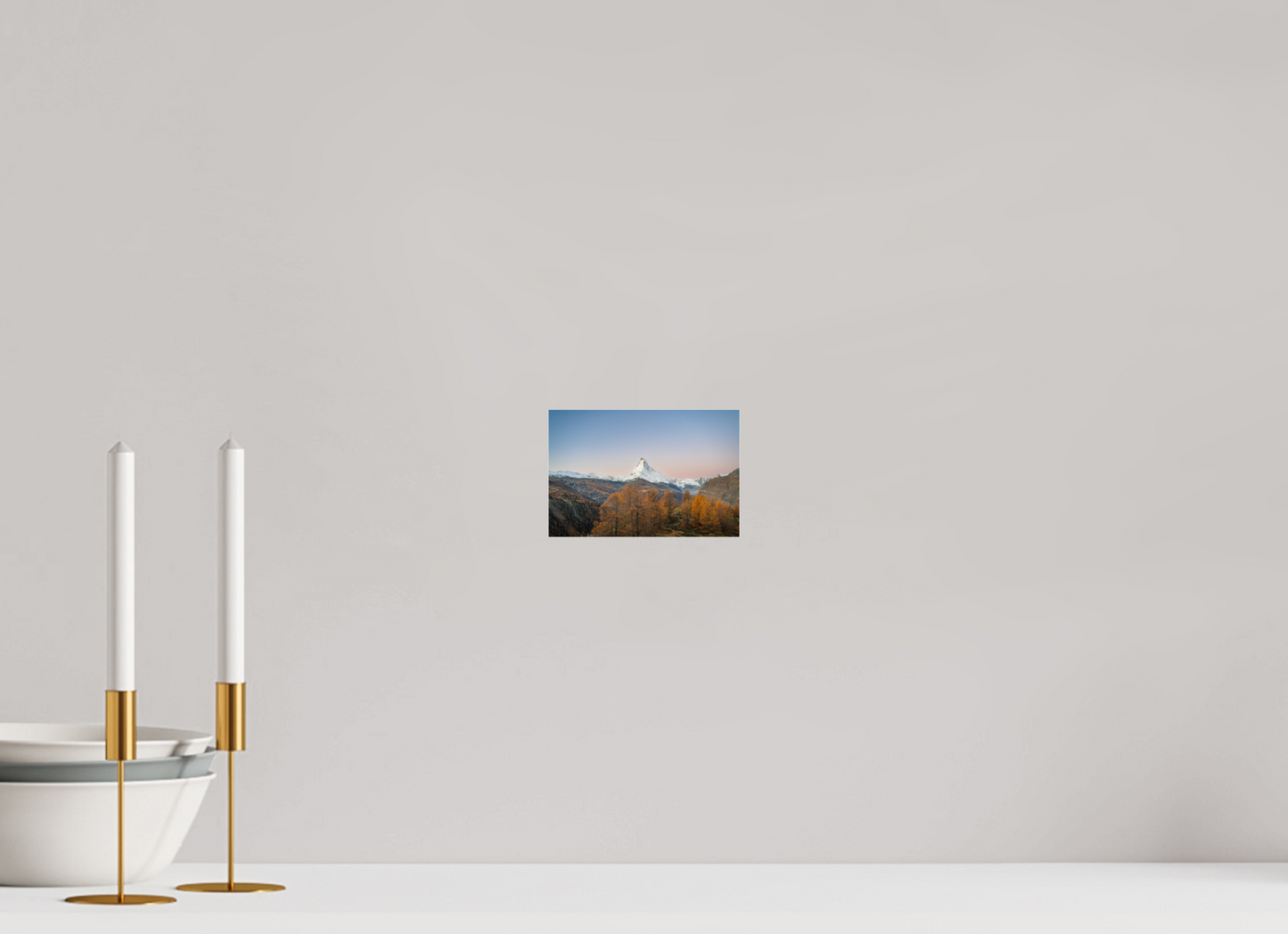 15 x 10 cm, Photo Print Under Acrylic Glass Réveil face au Cervin