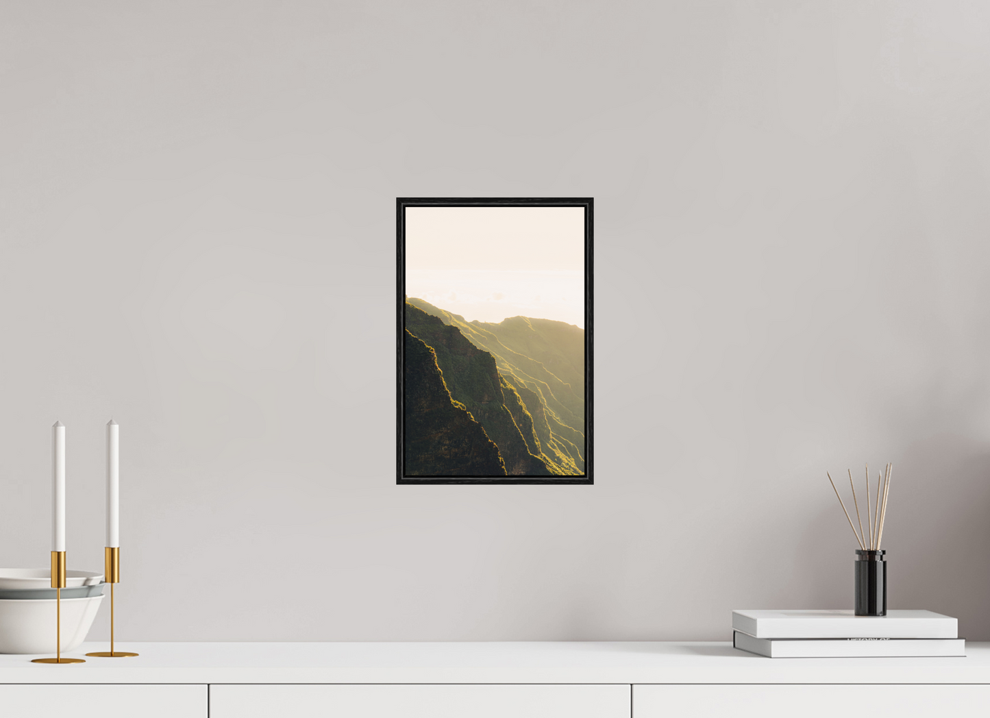 20 x 30 cm, Wooden Frame Black Oak Acrylic Glass Verada da Ilha