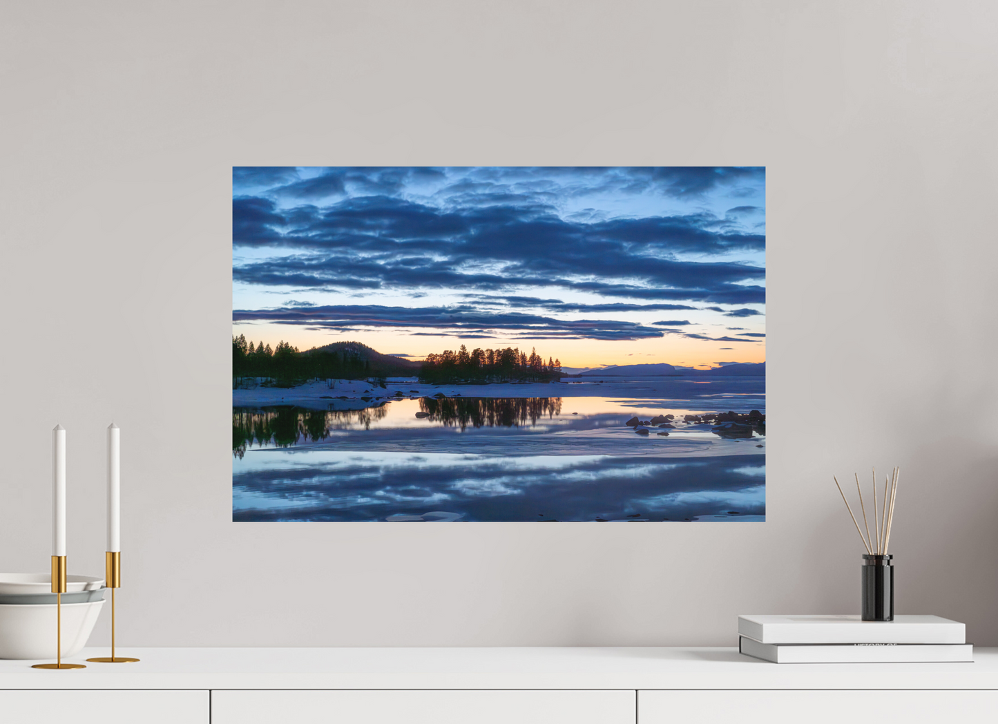 60 x 40 cm, Direct Printing On Aluminum Dibond Peinture Suédoise