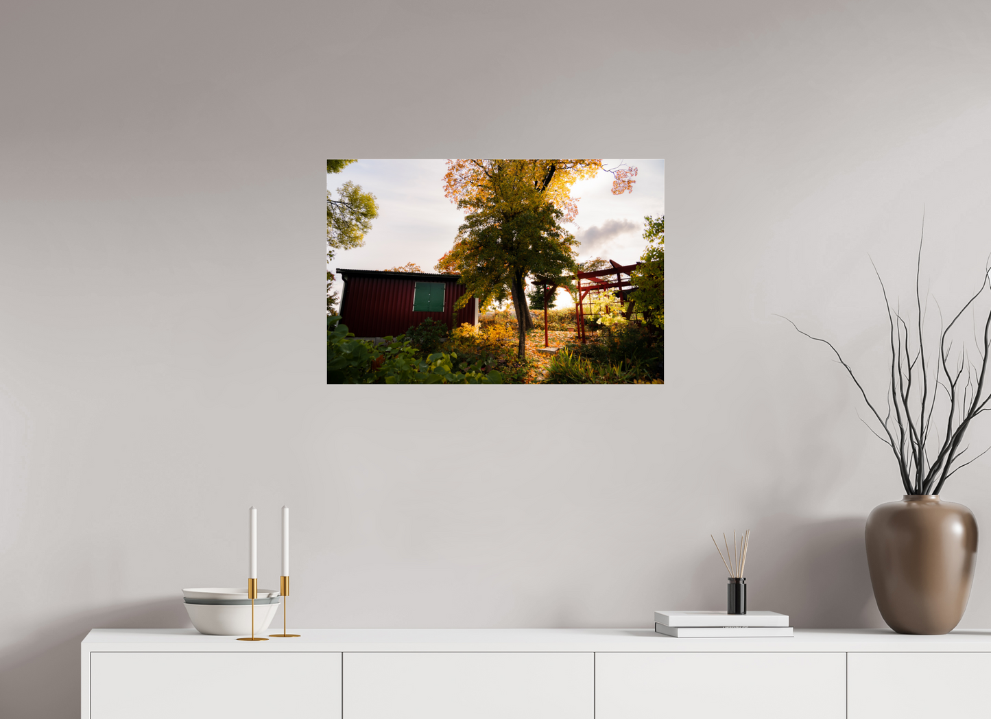 75 x 50 cm, Photo Print Under Acrylic Glass Tantolunden parc II