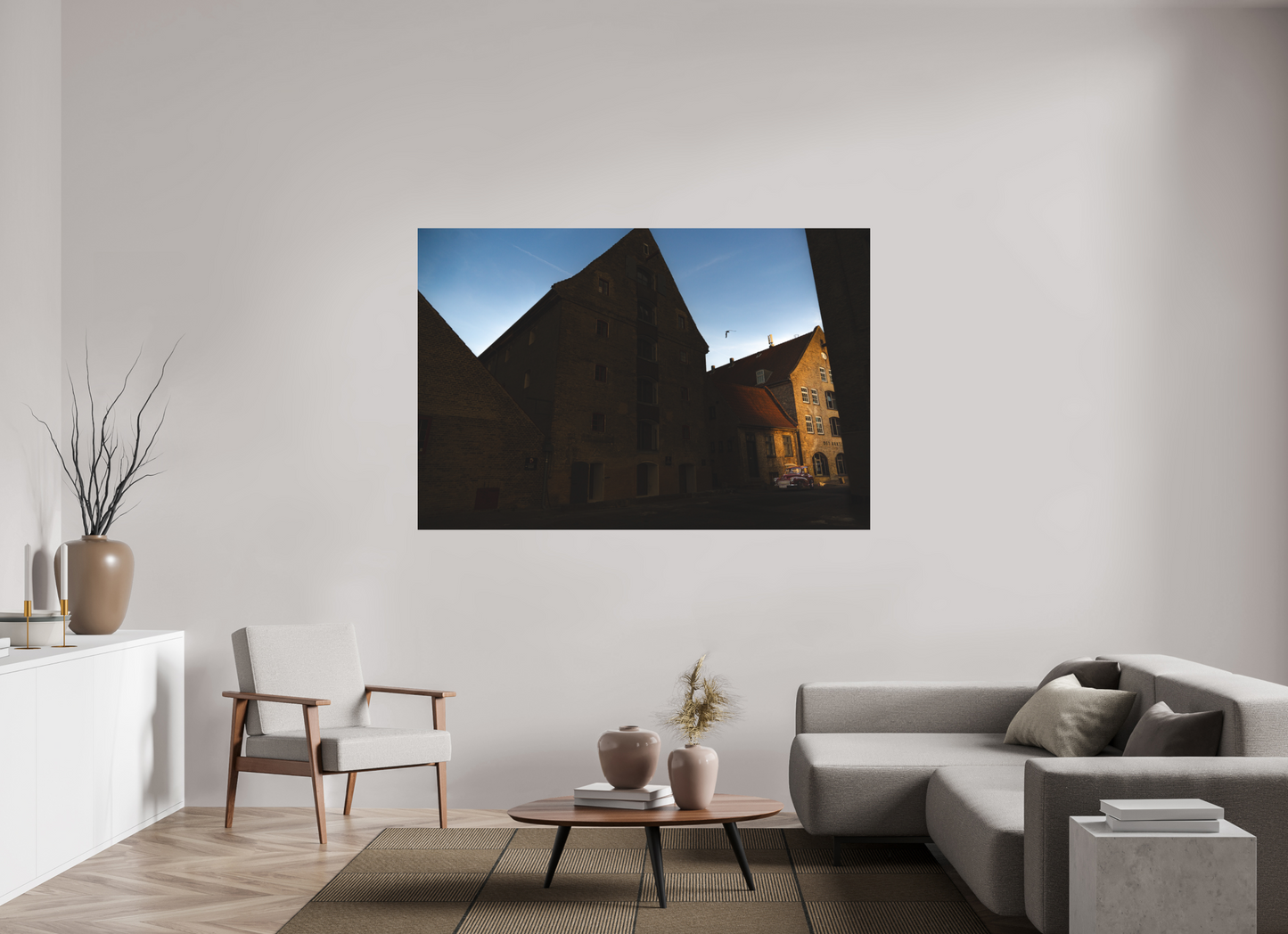 180 x 120 cm, Direct Printing On Aluminum Dibond Quartier des Ambassades