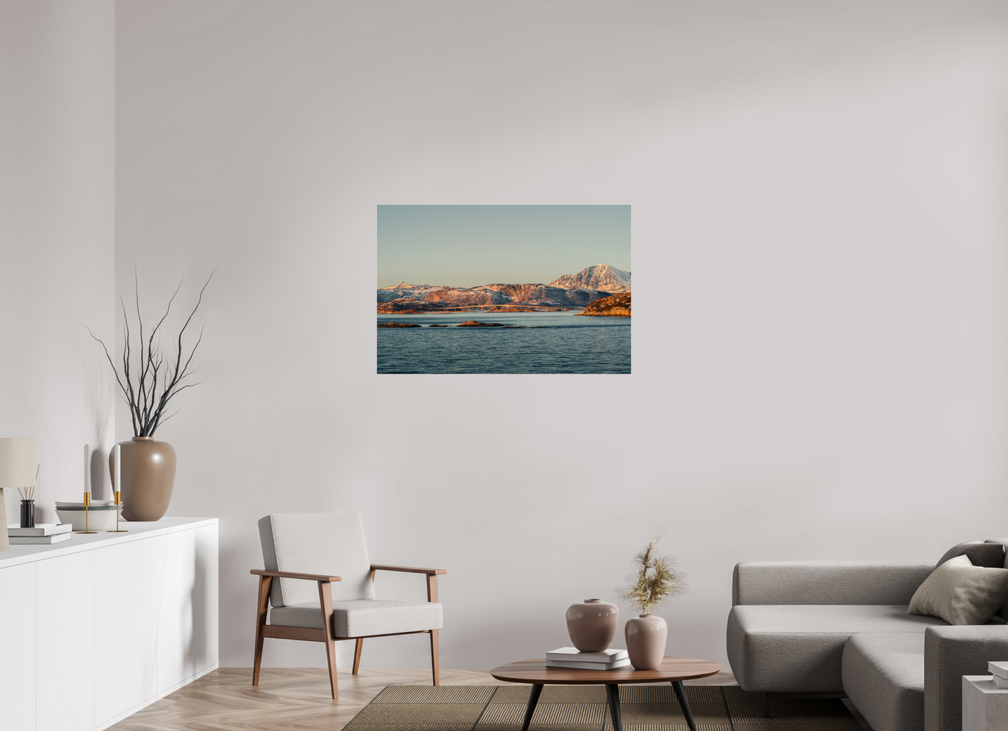 105 x 70 cm, Photo Print Under Acrylic Glass Senja