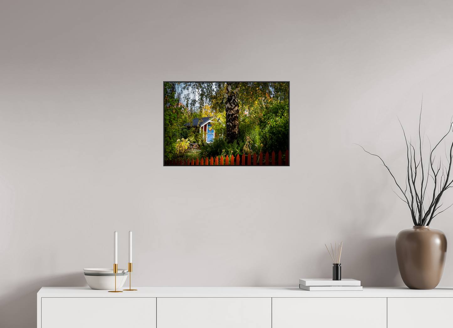 60 x 40 cm, Frame Aluminum Black Acrylic Glass Tantolunden Parc