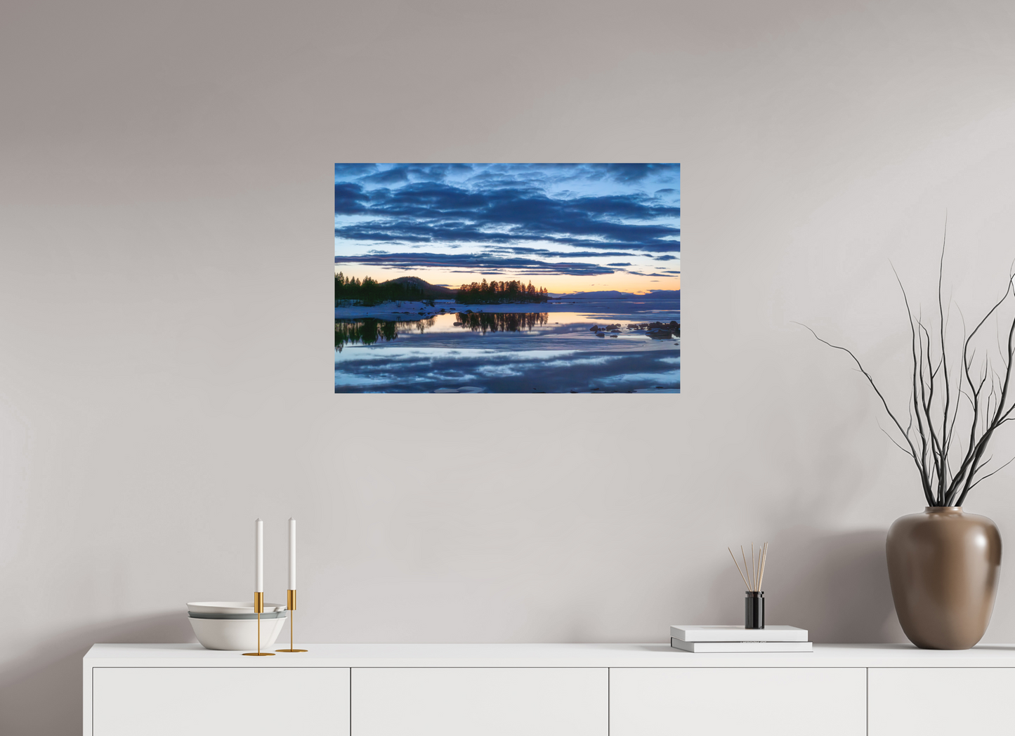 75 x 50 cm, Direct Printing On Aluminum Dibond Peinture Suédoise