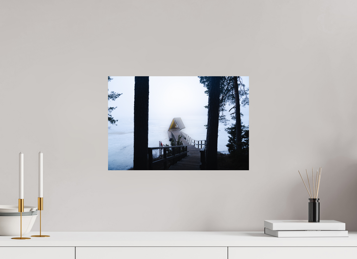 45 x 30 cm, Photo Print On Fuji Crystal DP II Refuge d'hiver
