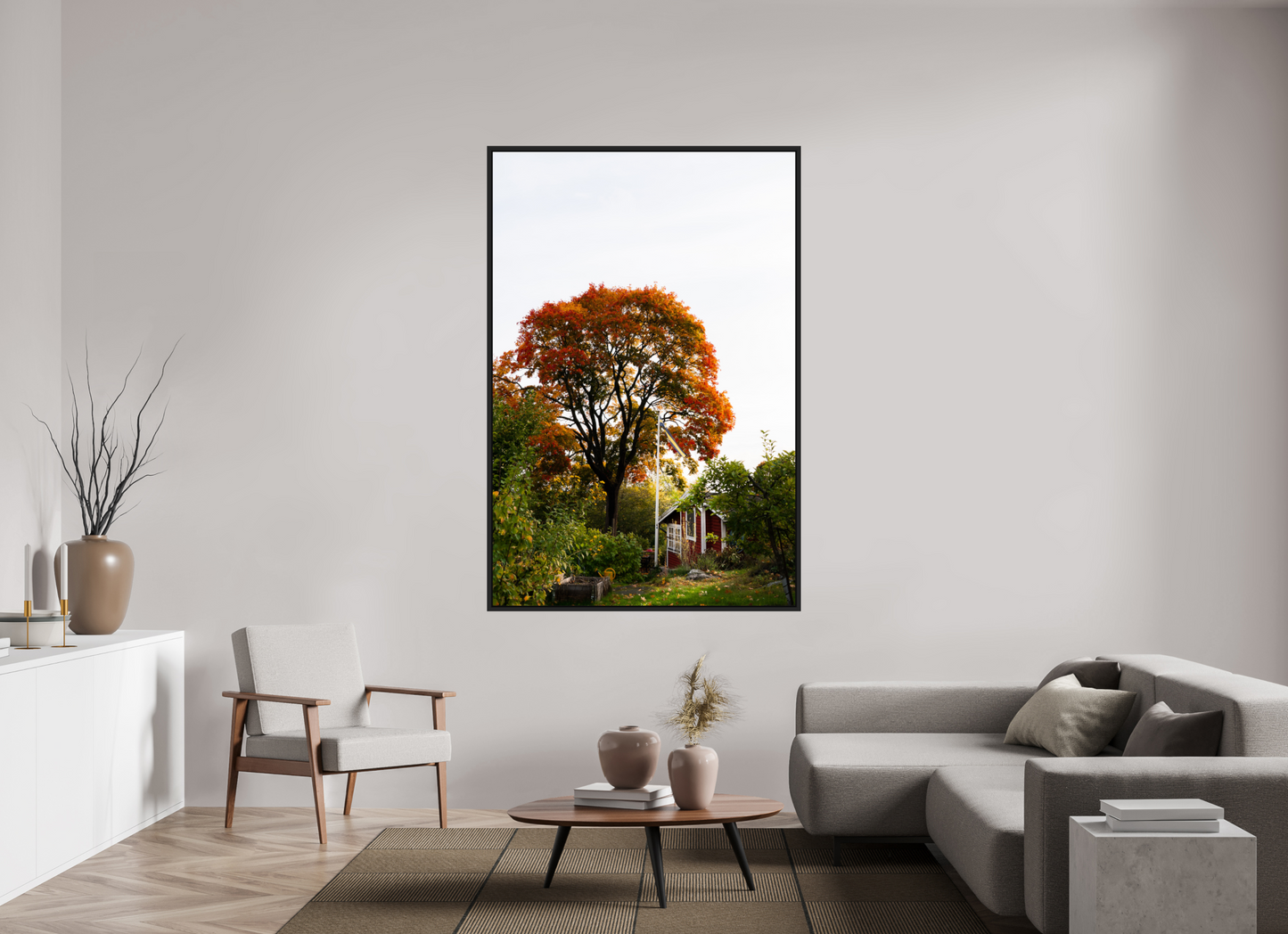 120 x 180 cm, Caisse Américaine Noir Mat Tantolunden Parc III
