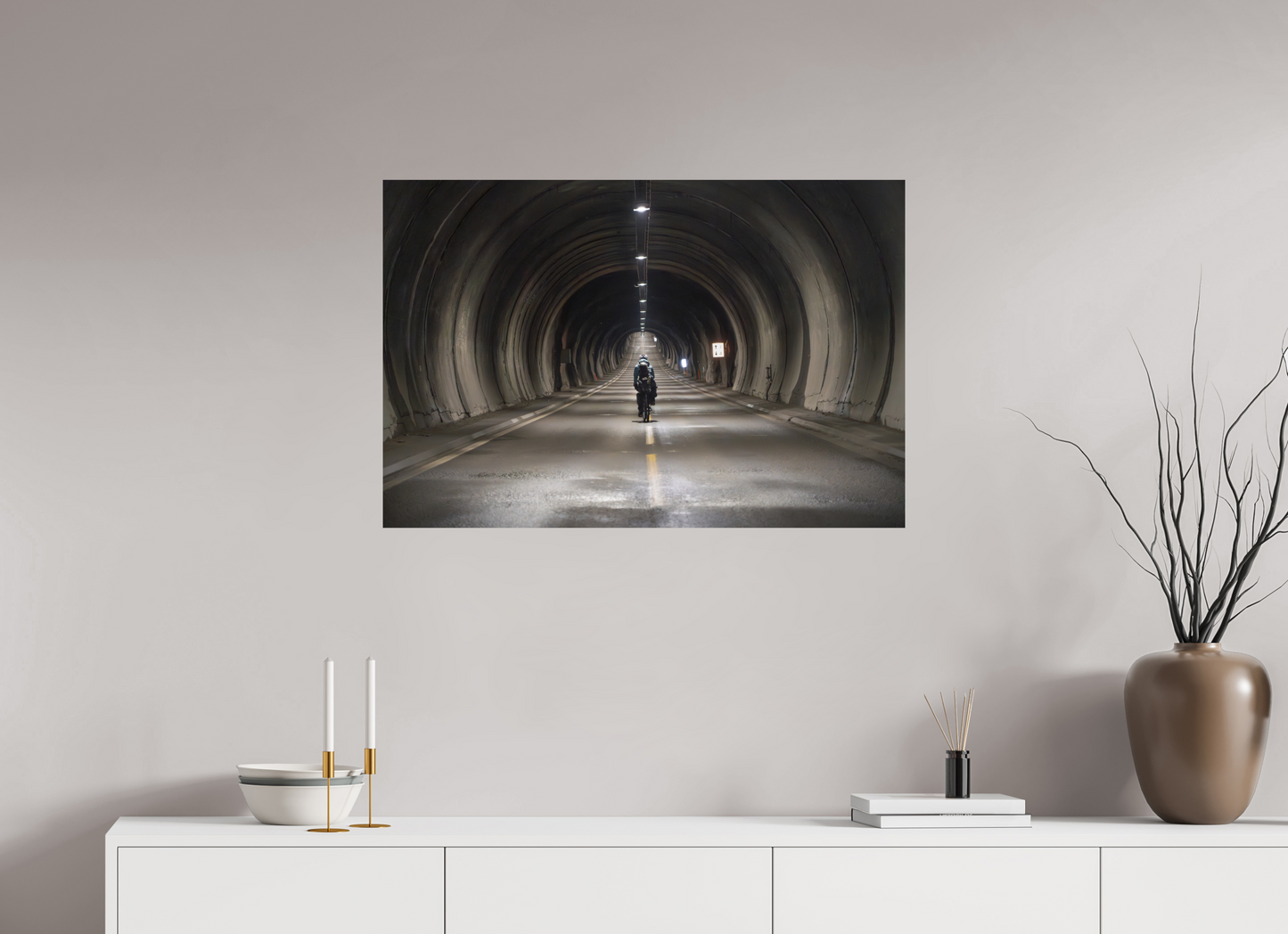 90 x 60 cm, Photo Print On Fuji Crystal DP II Nordkapptunnelen