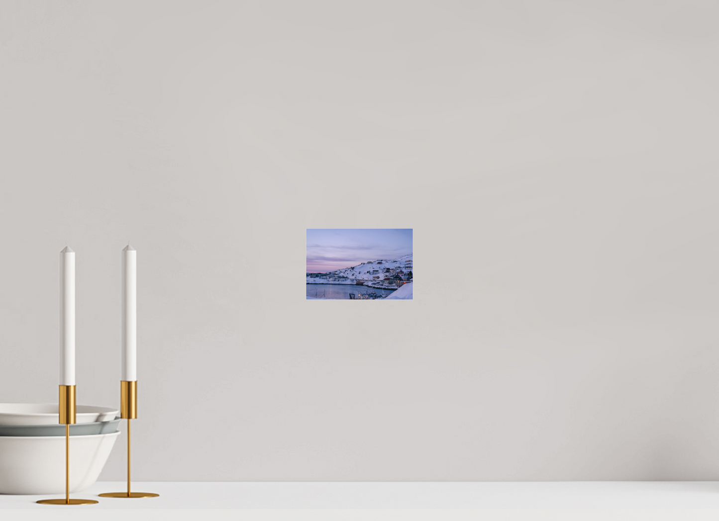 15 x 10 cm, Photo Print Under Acrylic Glass Village au bout du monde