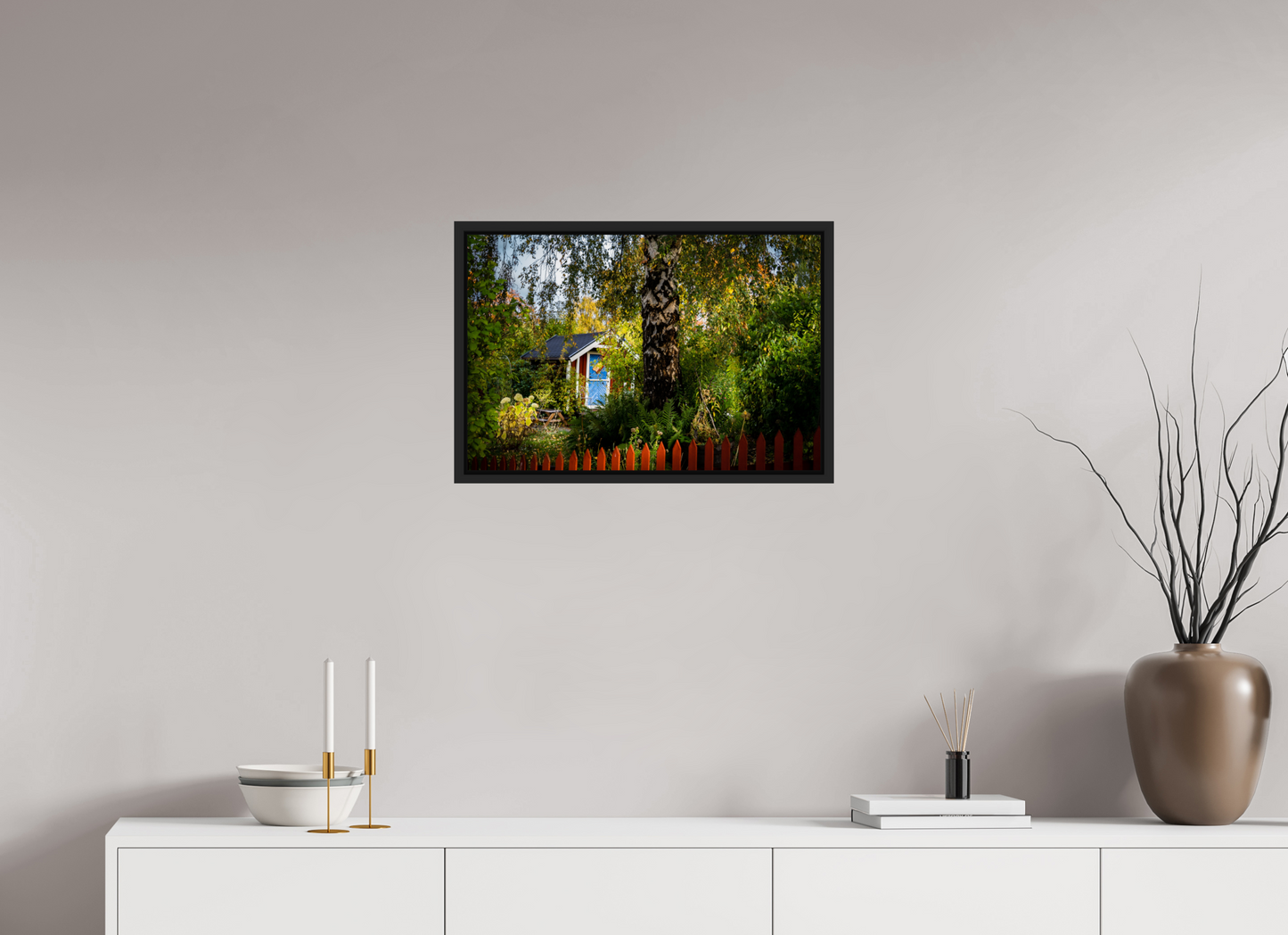 60 x 40 cm, Caisse Américaine Noir Mat Tantolunden Parc