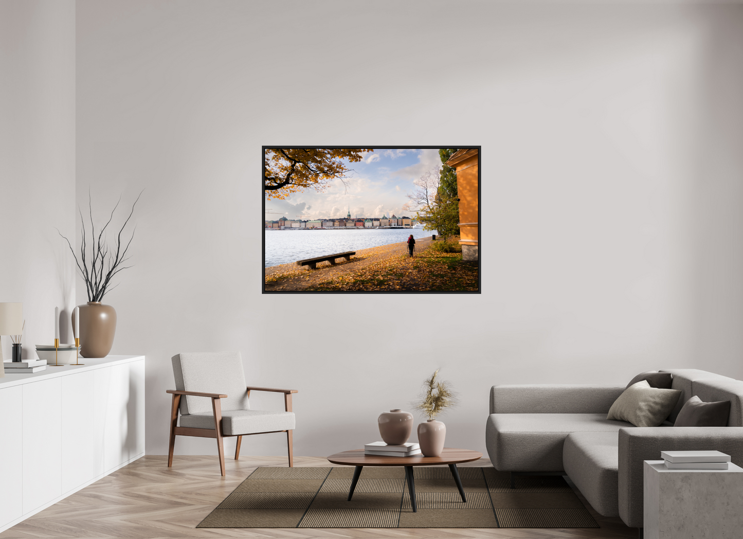 150 x 100 cm, Caisse Américaine Noir Mat Stockholm Islands