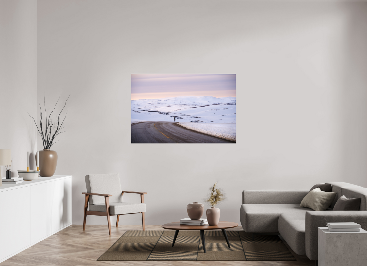 150 x 100 cm, Photo Print Under Acrylic Glass Sur le chemin du retour 2