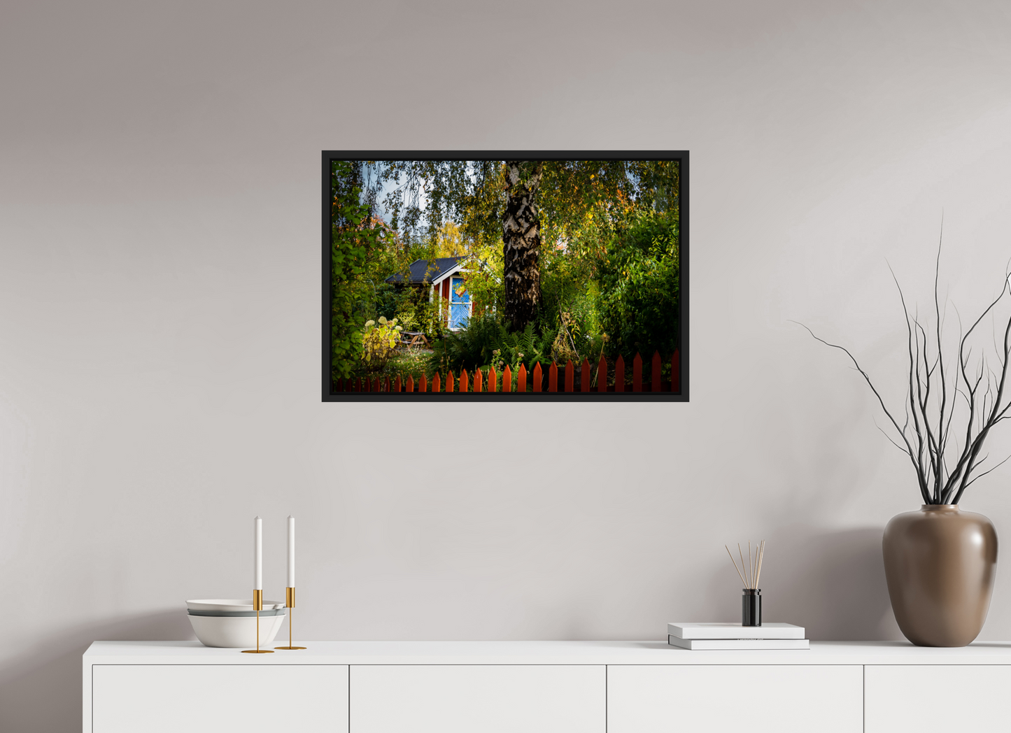 75 x 50 cm, Caisse Américaine Noir Mat Tantolunden Parc