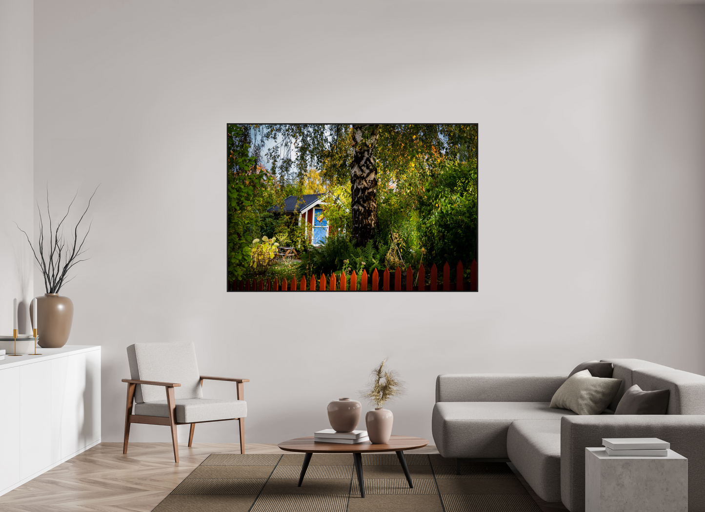 180 x 120 cm, Wooden Frame Black Oak Acrylic Glass Tantolunden Parc