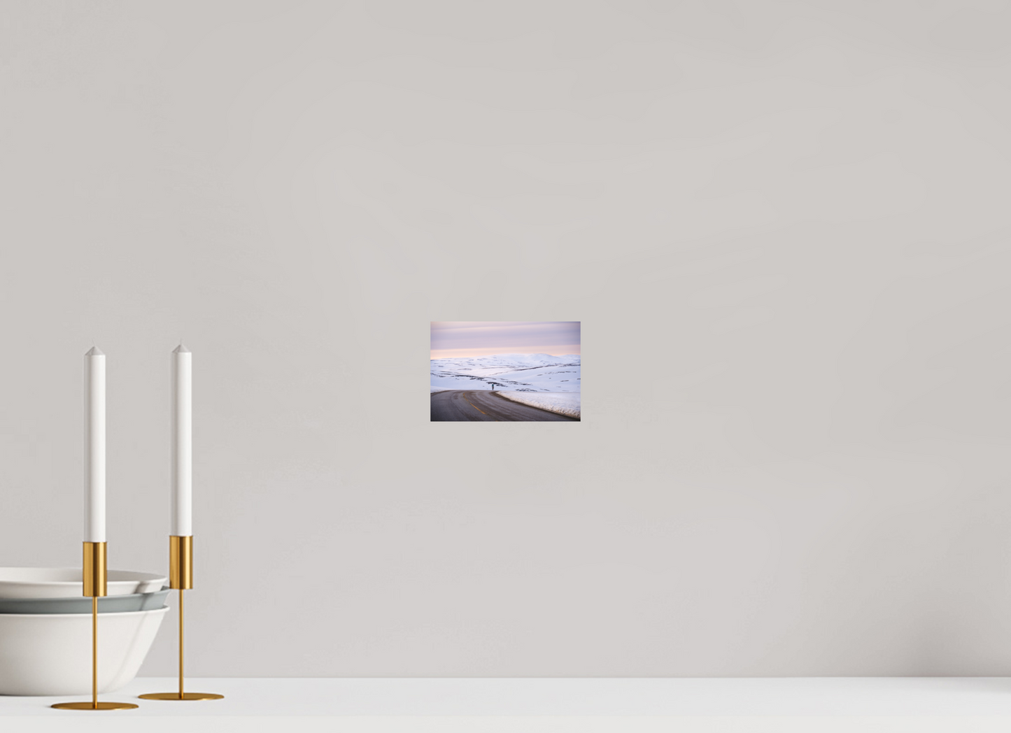 15 x 10 cm, Direct Printing On Aluminum Dibond Sur le chemin du retour 2